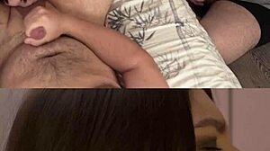 Cuckold Secretly Watches Steamy Oral Action