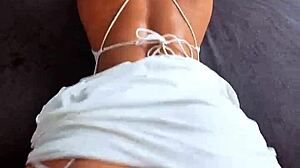 that tight dress clings perfect now it's oiled, soaked, and stretched from rough creampie pounding