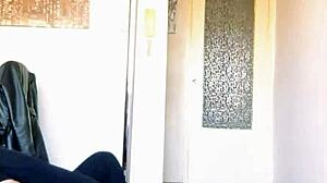 AMATEUR STRIPPER Grinds Hips Body Seductively On Bar!