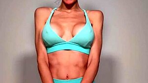 Berry McCockiner Yoga Dildo Ride Orgasm Tease POV Fuck