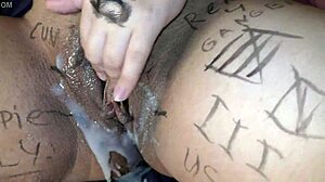 Cheating wife Milky Mari spreads pussy for bukkake cumshot?