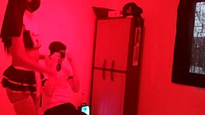 Horny Latinas dance erotically almost fuck effeminate man