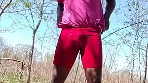 dancing opposite directions early morning workout twist bright fun