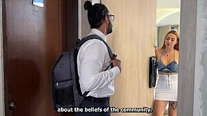 Beautiful Colombian Milf Seduces Religious Preacher Missionary Doggystyle Deepthroat Huge Fake Tits Big Ass Moaning Passionate Quickie