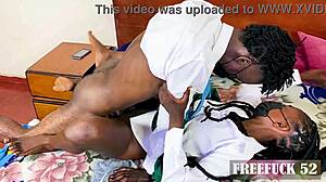 College Friend's Rapid Hardcore Fuck Shaved Ebony Pussy Missionary Moaning Orgasm Quickie Reality Horny Black Amateur