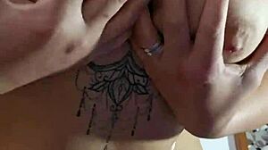 trying on lycra panties and rubbing one out flashing