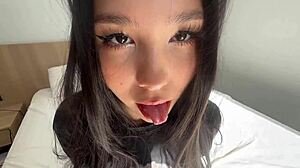 shy japanese bride sneaks pov ride on husband's best friend cock while he's gone