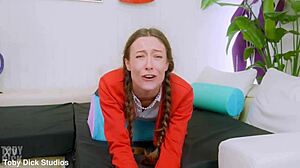 Spanked slut Charlotte ass whupped anal destruction rimming swallow domination humiliation