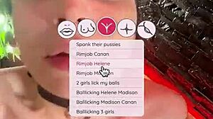 join enmarchenoire and madison mcqueen's interactive rimjob foursome pov