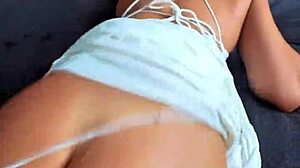 that tight dress clings perfect now it's oiled, soaked, and stretched from rough creampie pounding