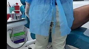 cita's dentist appointment ends with huge cock deep in mouth big tits braces braces nurse miniskirt