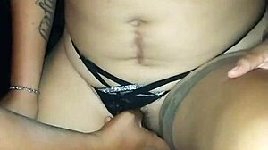 first time puta mexicana gets groped fingered through gloryhole in lingerie whoring out?