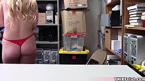 spoiled rich blonde shoplifter gets punish fucked hard 😈🍑🔥