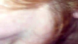 Punished redhead slut sucks dirty cock in garage