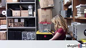 hey sexy petite blonde teen caught by corrupt cop at work