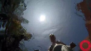 samantha rone's big clit and pussy lips glisten in underwater finger fuck closeups