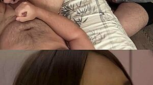 Kukold gizlice ateşli oral aksiyonu izliyor