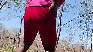 dancing opposite directions early morning workout twist bright fun