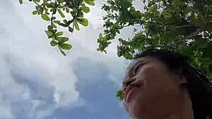 Whoa! Skinny Teen Shows Off Huge Poolside Toy in Narrow Ass Play!