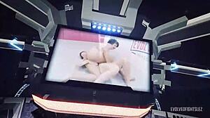 damn kaiia, august pins you down and straps on for facesitting fuck after wrestling win