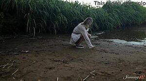 alice flore fingers pussy during camping fun