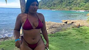 Rough stranger creampies tight ebony pussy with huge black cock