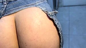 couldn't resist ripping my maid's jeans for kitchen fuck