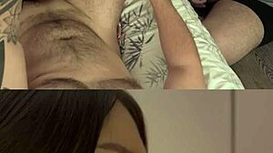 Cuckold Secretly Watches Steamy Oral Action