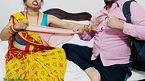 देसी सौतेली माँ बड़ी बूब्स सौतेले बेटे को चूत चाटना और रफ फक सिखाती है