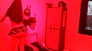 Horny Latinas dance erotically almost fuck effeminate man