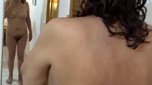 stepmom shaves pussy, slips into bikini and fingers at beach... wow 😏