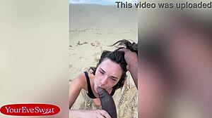 i rode lifeguard bbc rough on public beach sand cowgirl orgasm moan