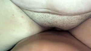 Colombian latina deepthroats big cock before anal creampie on stepsis.