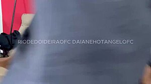 Daianehotangel's Halloween cuckold dream skinny wife takes interracial anal creampie gangbang