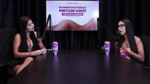 Didy Reis discovers wild oral fetish after tantric massage on sheer red lingerie