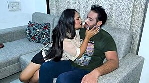 Bisexual Step Sister Seduces Step Brother with Big Natural Tits