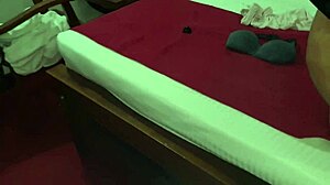 Indian college coed Divya fingers her sexy Latina ass homemade style