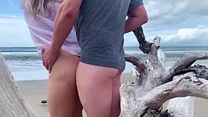 Public Beach Anal Creampie Blast!