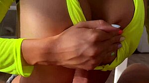 yoya grey bends over for rough anal creampie farting pov