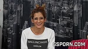 exclusive gabriela flores machine interview and small tits casting