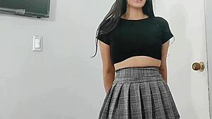 stepdaughter hot schoolgirl skirt lifts for stepdad bed fuck