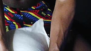 muscular black stud humps pillow craving big cock fuck