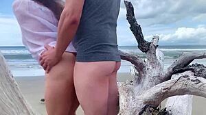 Public Beach Anal Creampie Blast!