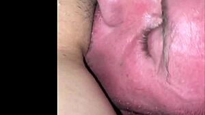 Her magic tongue dives deep into wet pussy folds