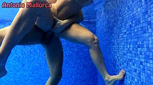 Brazilian milf's big ass shakes underwater on rough submissive cock?