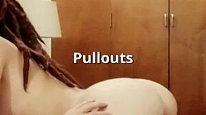 Homemade creampie cumshot compilation with rastagirl doggystyle riding