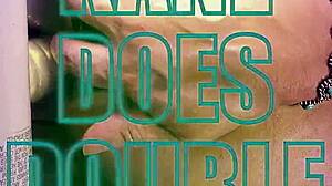 sissy shemale kandi gapes ass with double dildo play!!