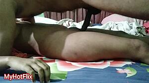 real couple's homemade hardcore wife pussy pounding session