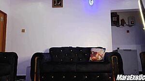 Fat ass ebony mara shakes her big pussy lips with vibrator till squirting orgasm