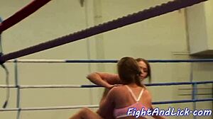 DYKE BABES WRESTLE FIGHT LICK PUSSIES HARD